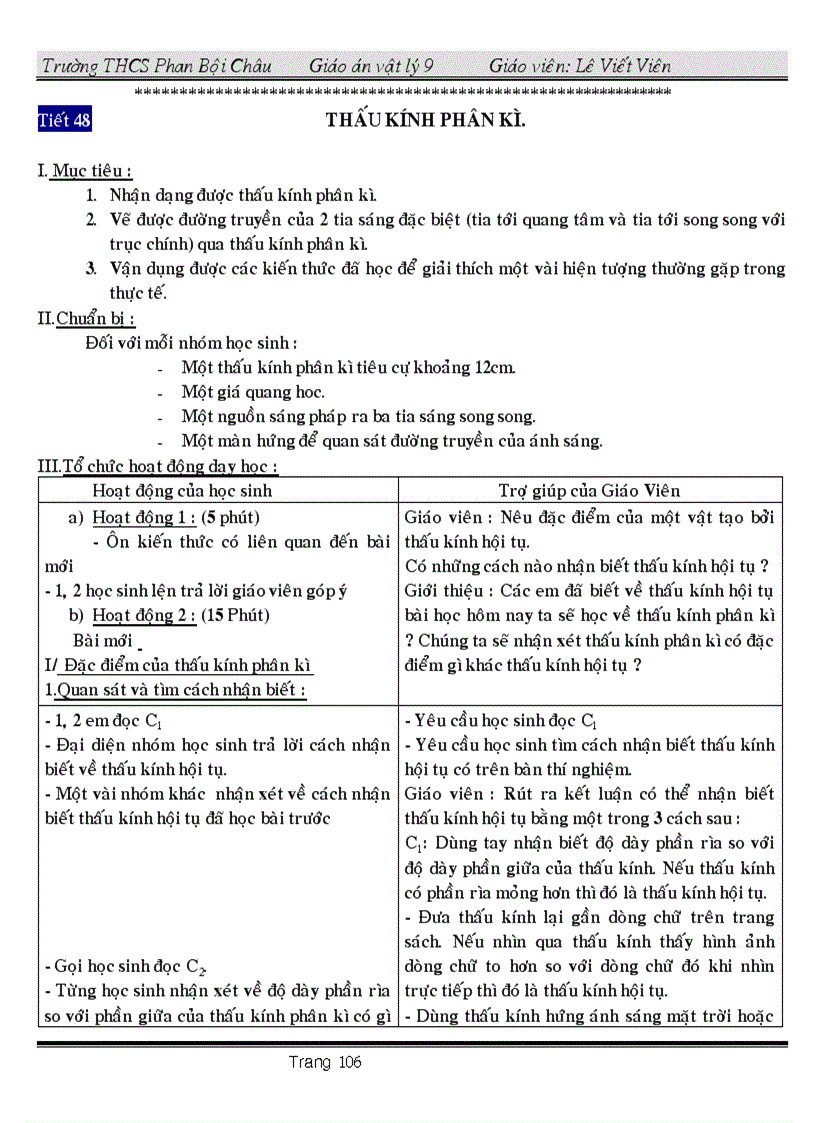 image for page Giáo án vật ly 9 có tích hợp Giáo dục bảo vệ môi trường