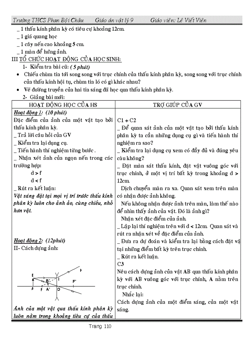 image for page Giáo án vật ly 9 có tích hợp Giáo dục bảo vệ môi trường