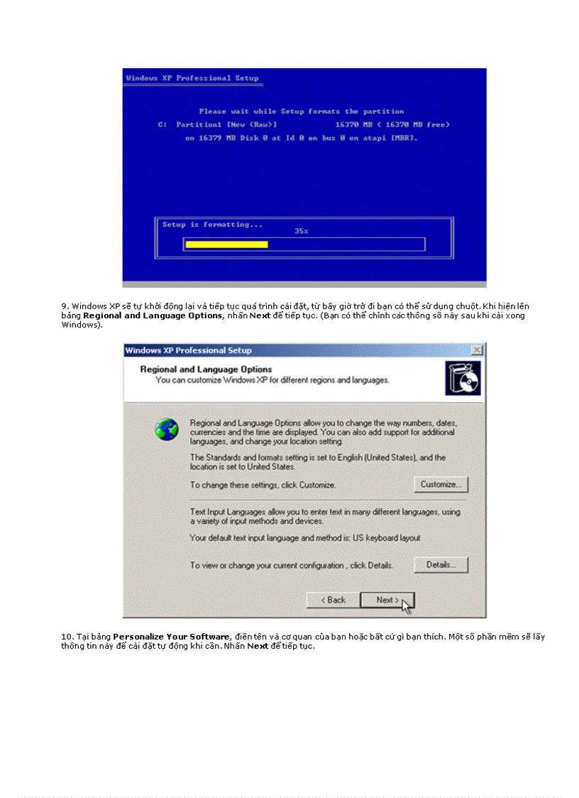 Hướng dẫn Cách cài Windows XP doc