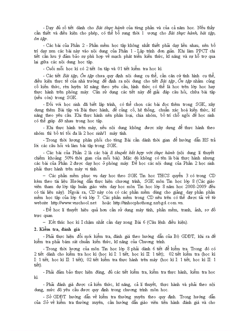 image for page Khung PPCT Tin hoc THCS Tu 09 10