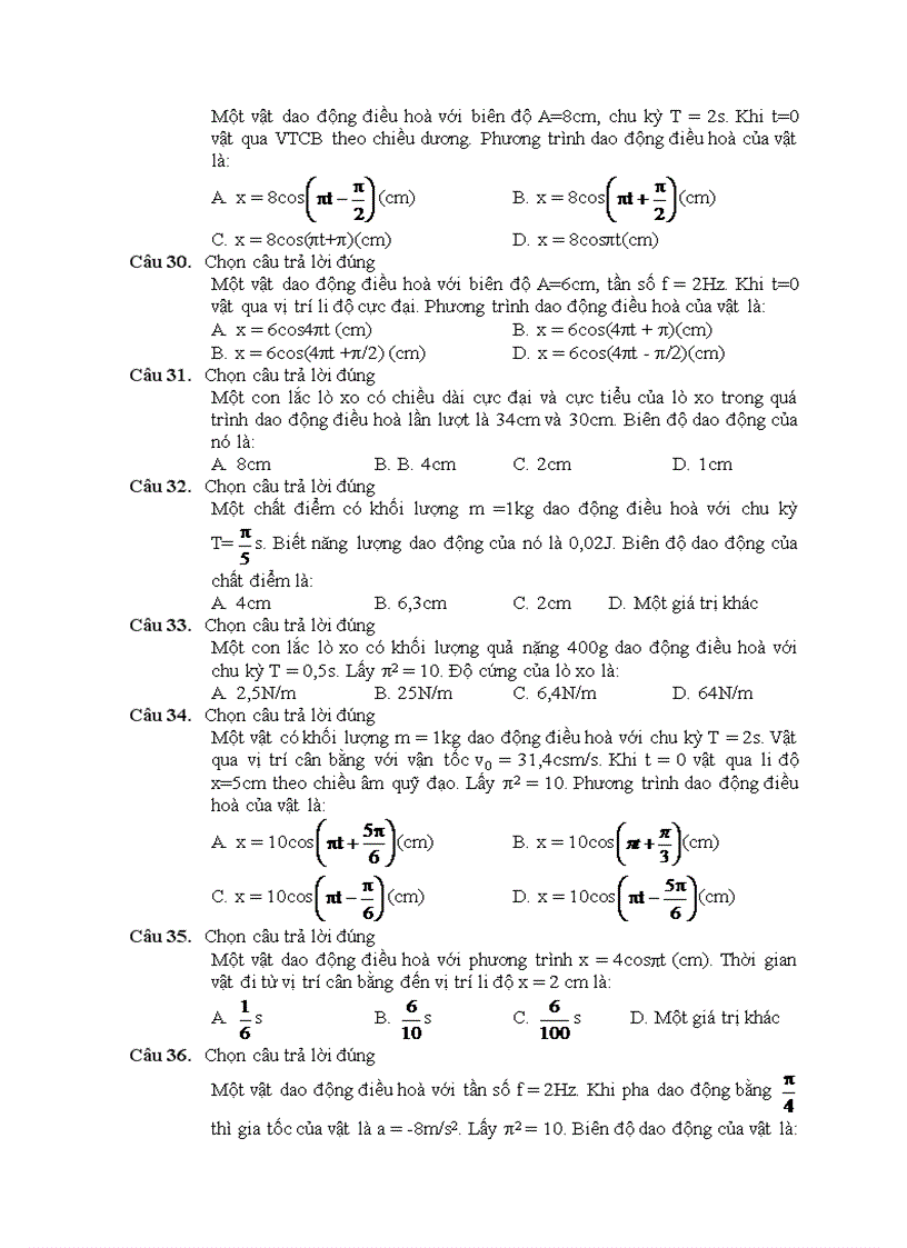 image for page 540 câu hỏi luyện thi DH môn Vật lí