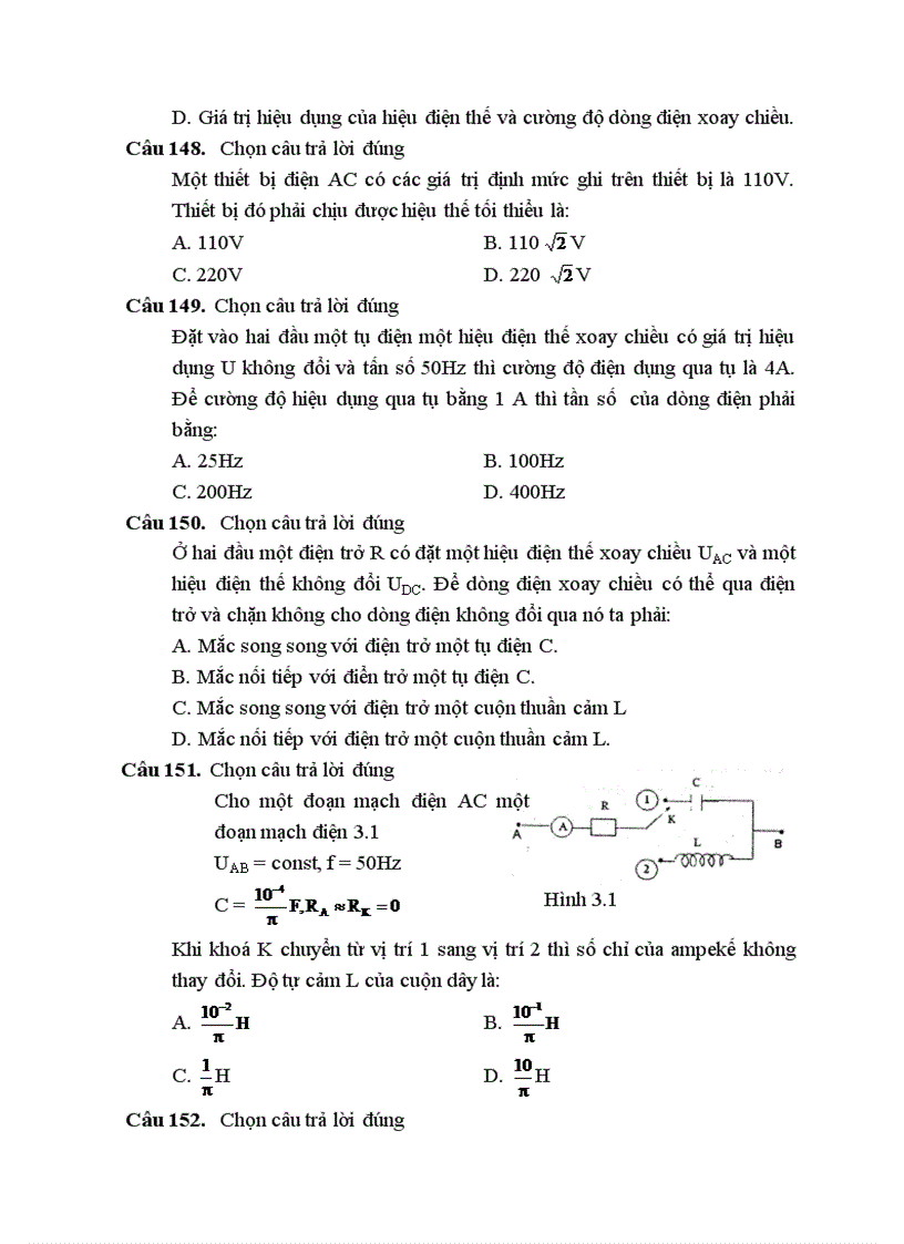 image for page 540 câu hỏi luyện thi DH môn Vật lí