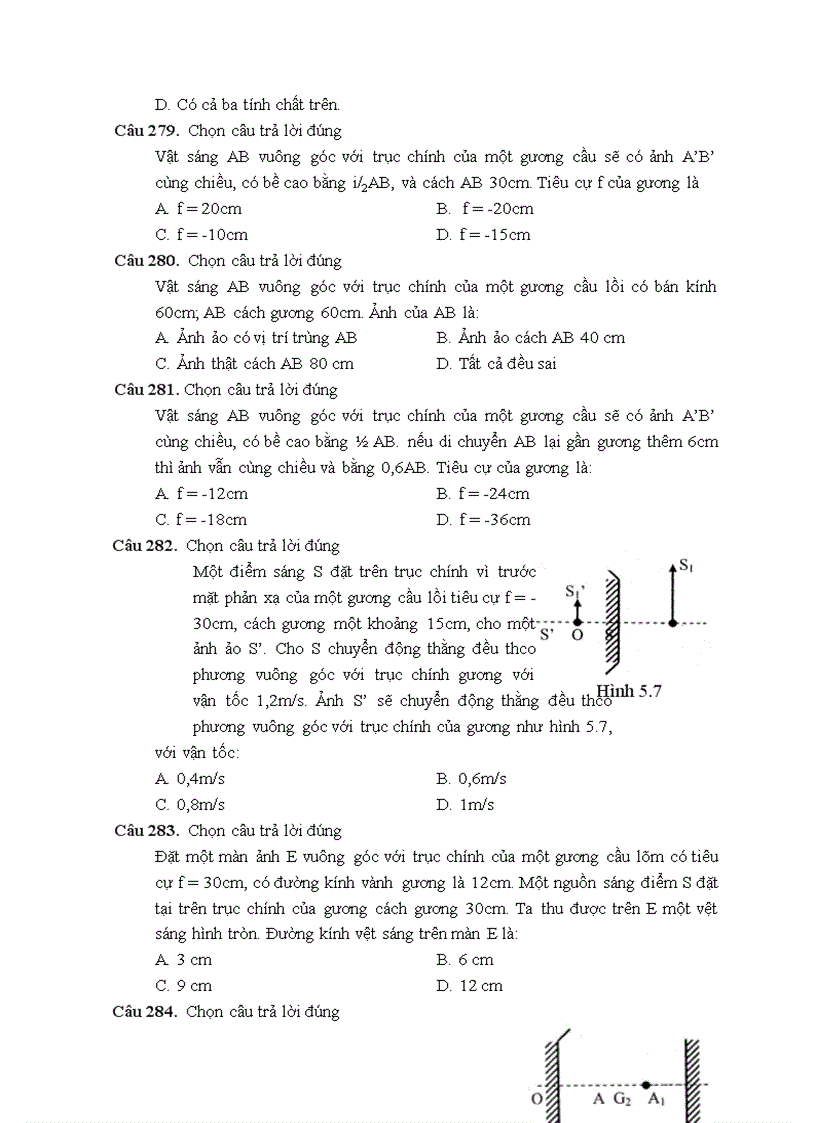 image for page 540 câu hỏi luyện thi DH môn Vật lí