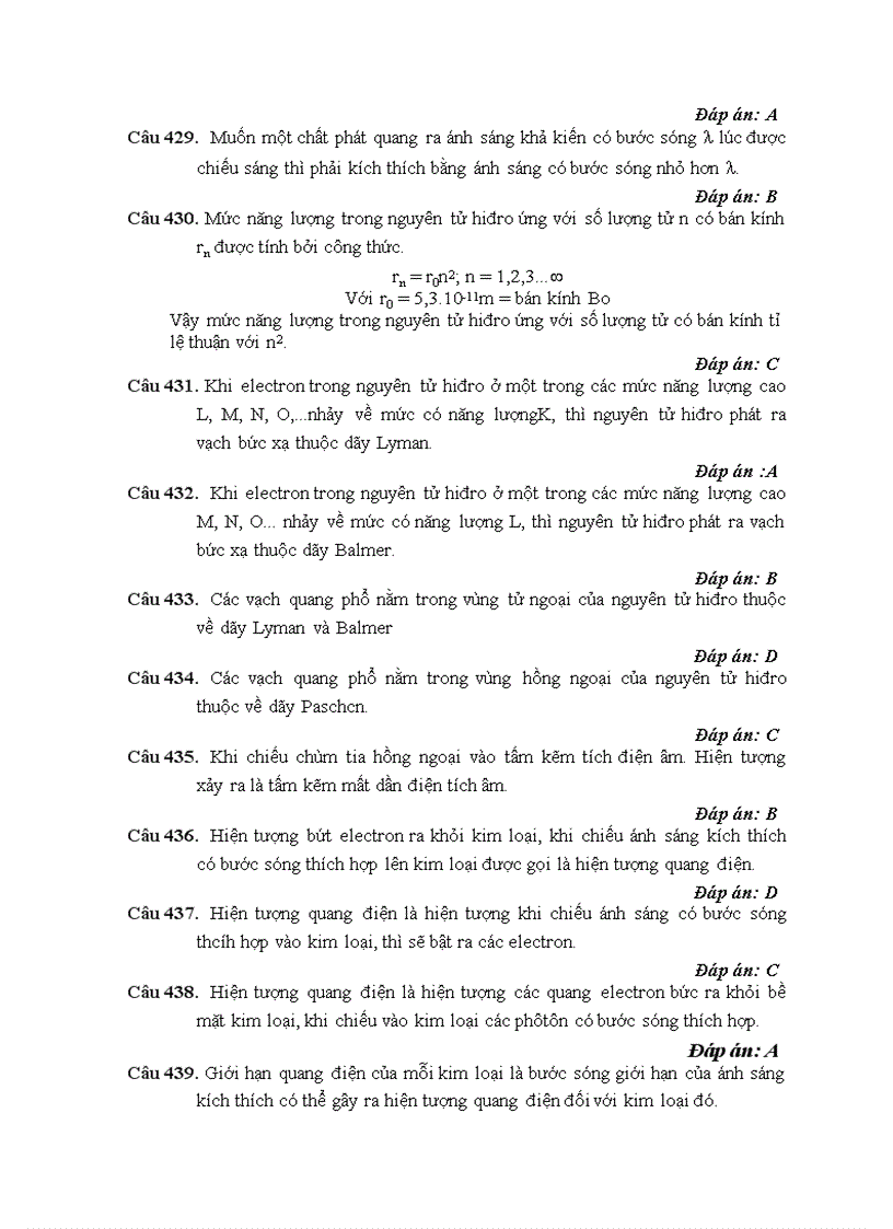 image for page 540 câu hỏi luyện thi DH môn Vật lí