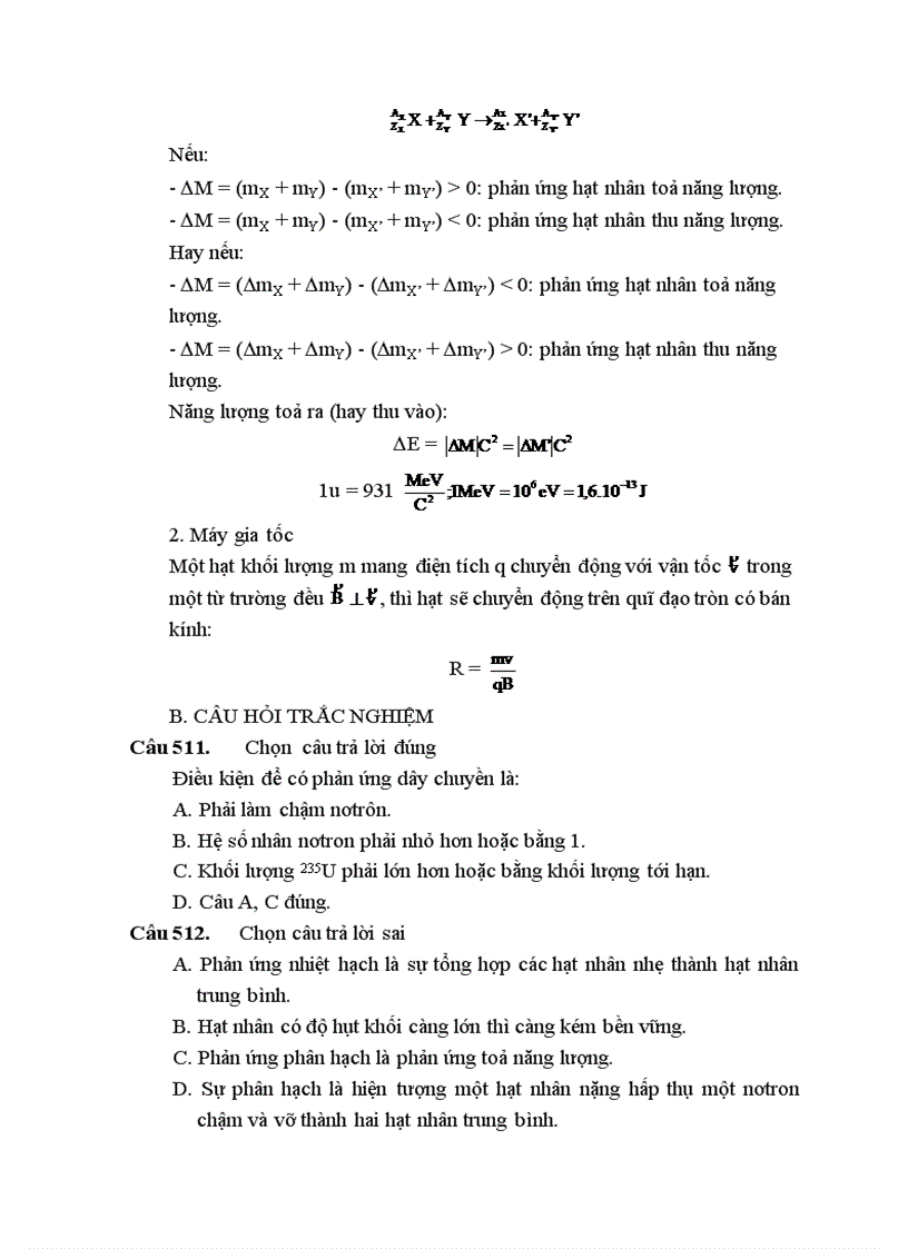 image for page 540 câu hỏi luyện thi DH môn Vật lí