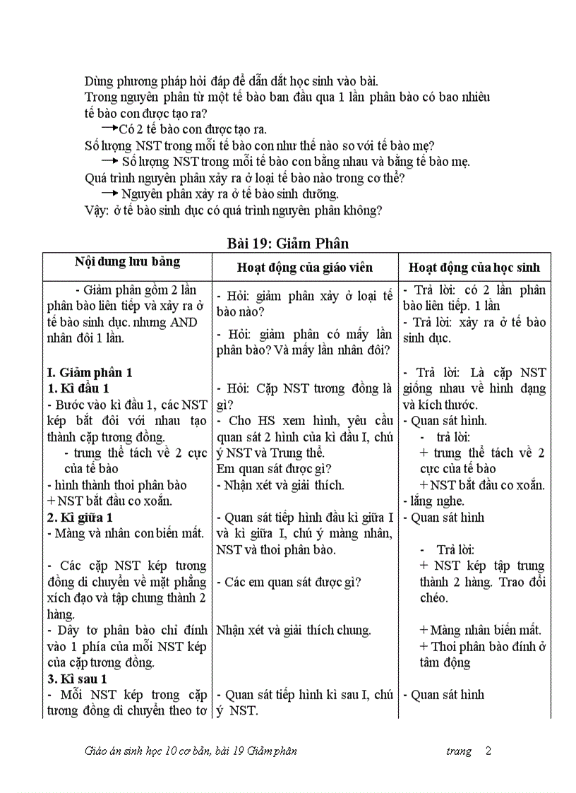 image for page Bai 19 GIẢM PHÂN