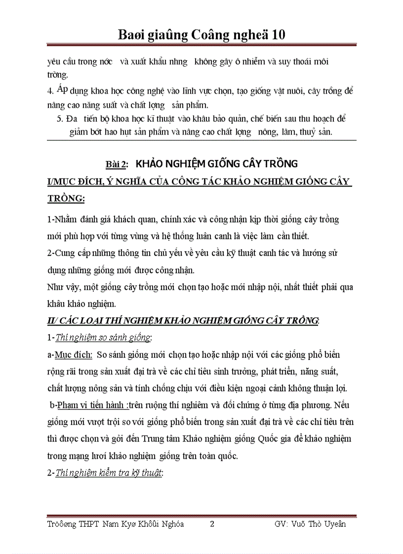 image for page Bai giang cong nghe 10