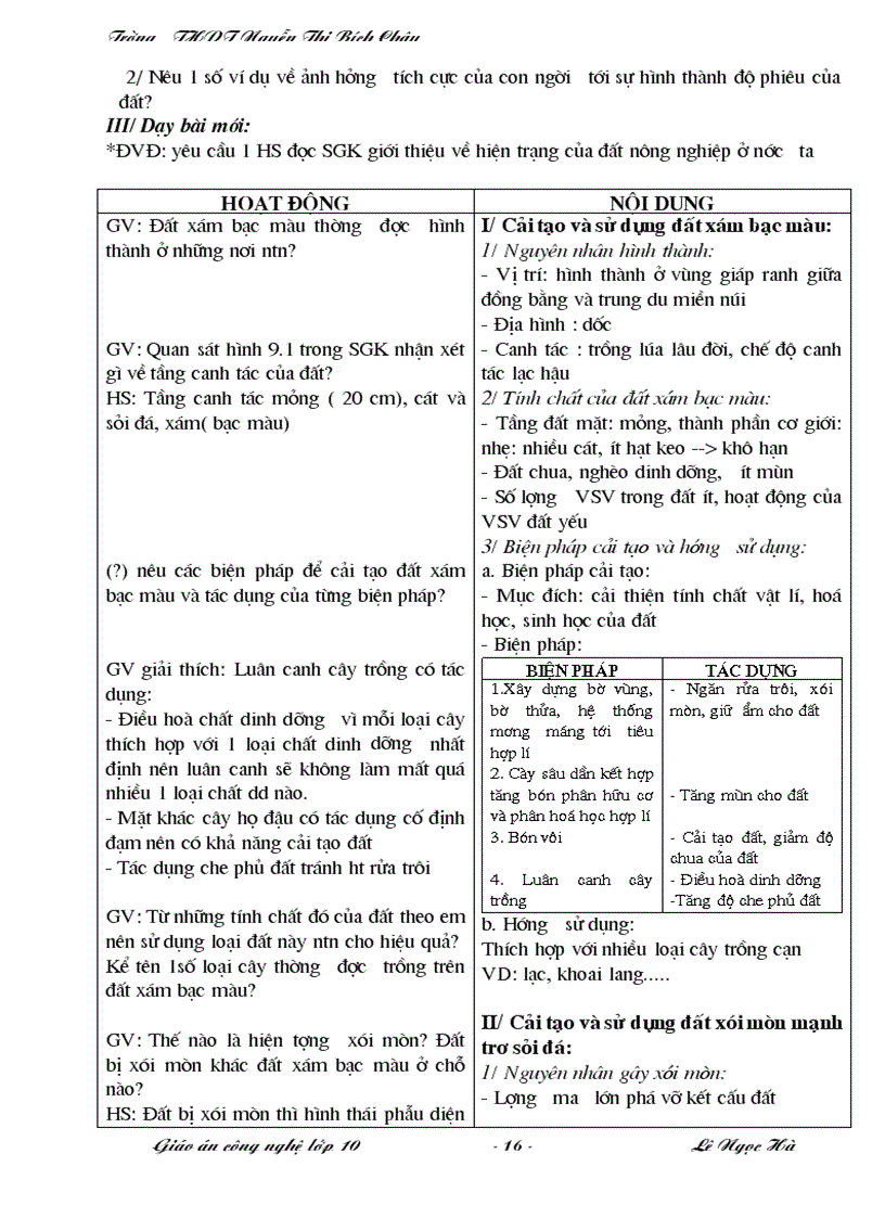 image for page Giáo án công nghệ 10 cực hay