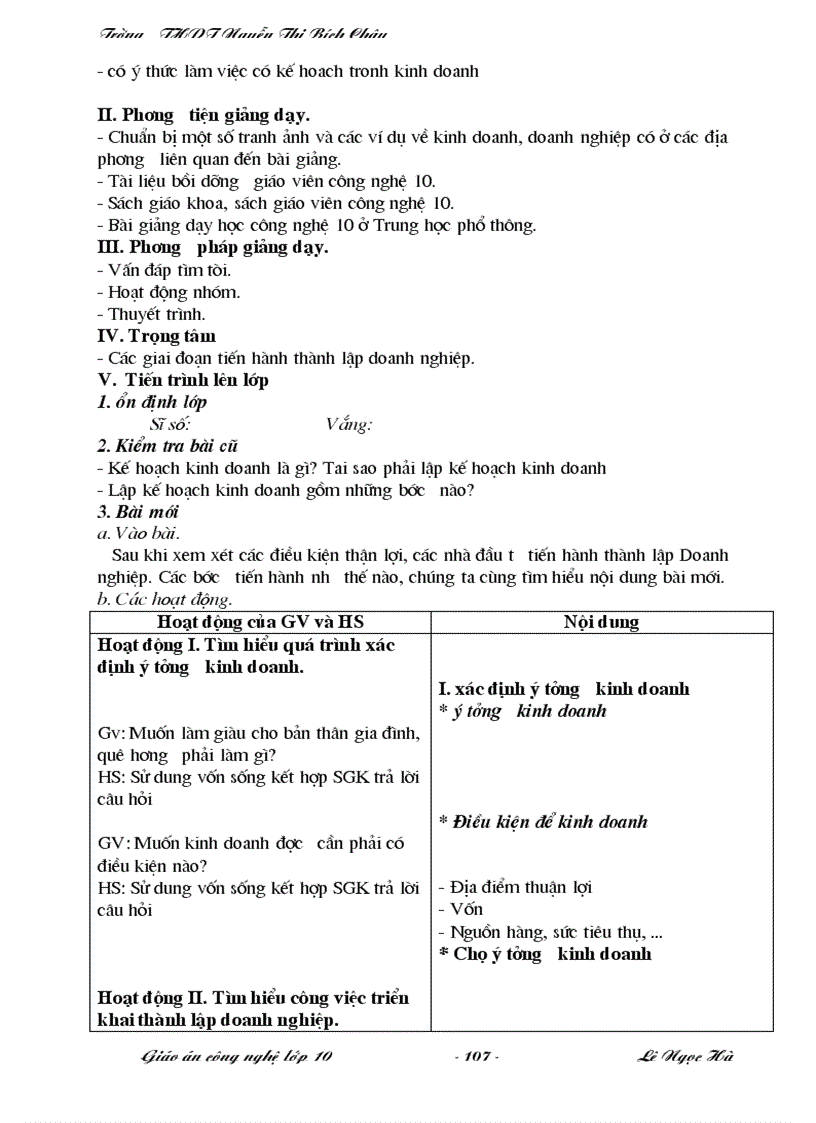 image for page Giáo án công nghệ 10 cực hay