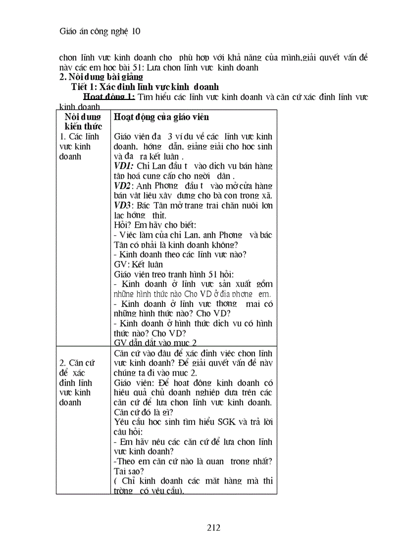 image for page Giao an cong nghe 10 full