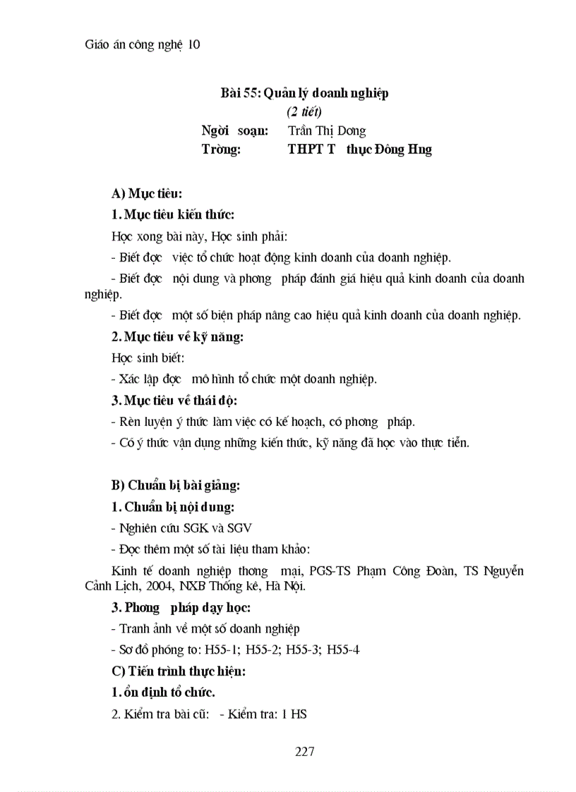 image for page Giao an cong nghe 10 full