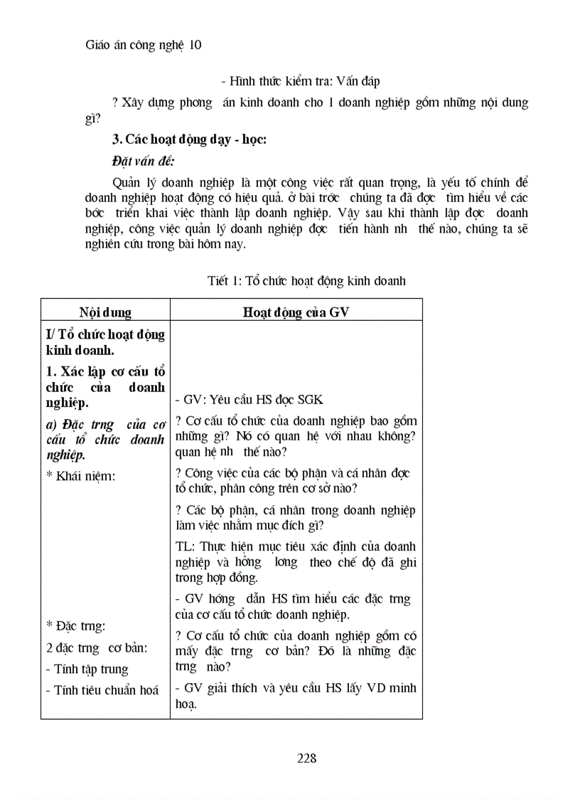 image for page Giao an cong nghe 10 full