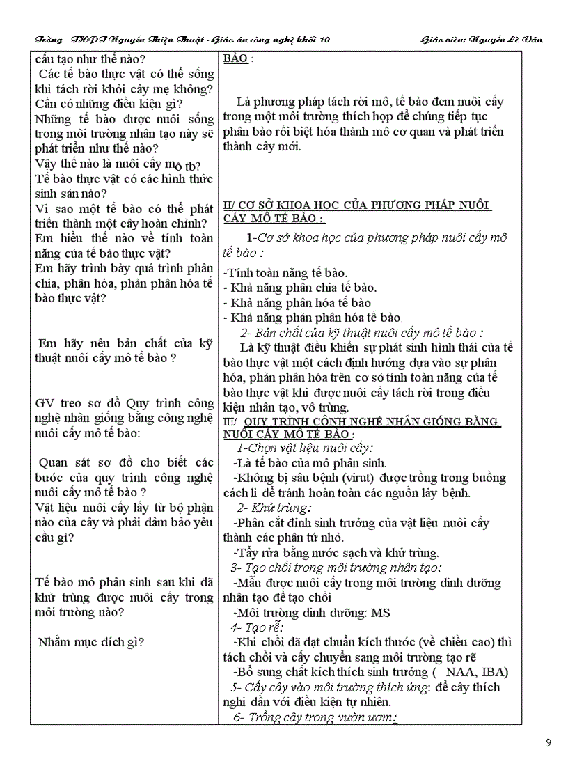 image for page Giao an cong nghe hay