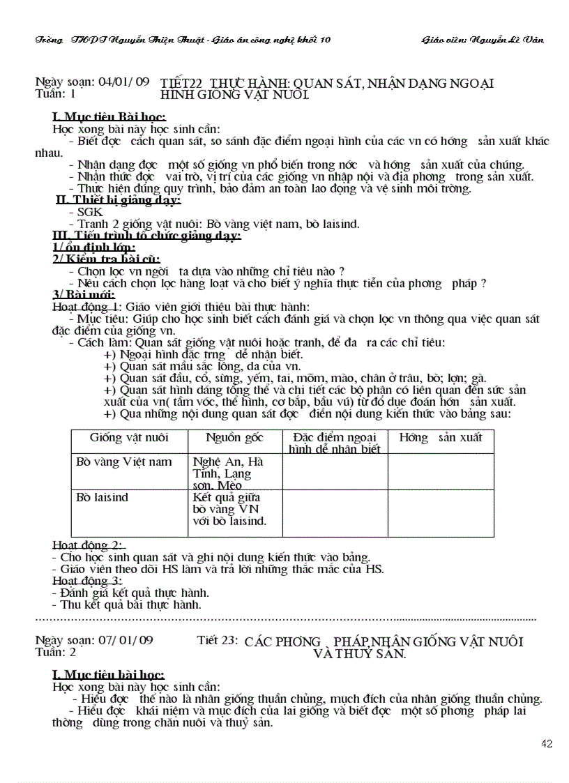 image for page Giao an cong nghe hay