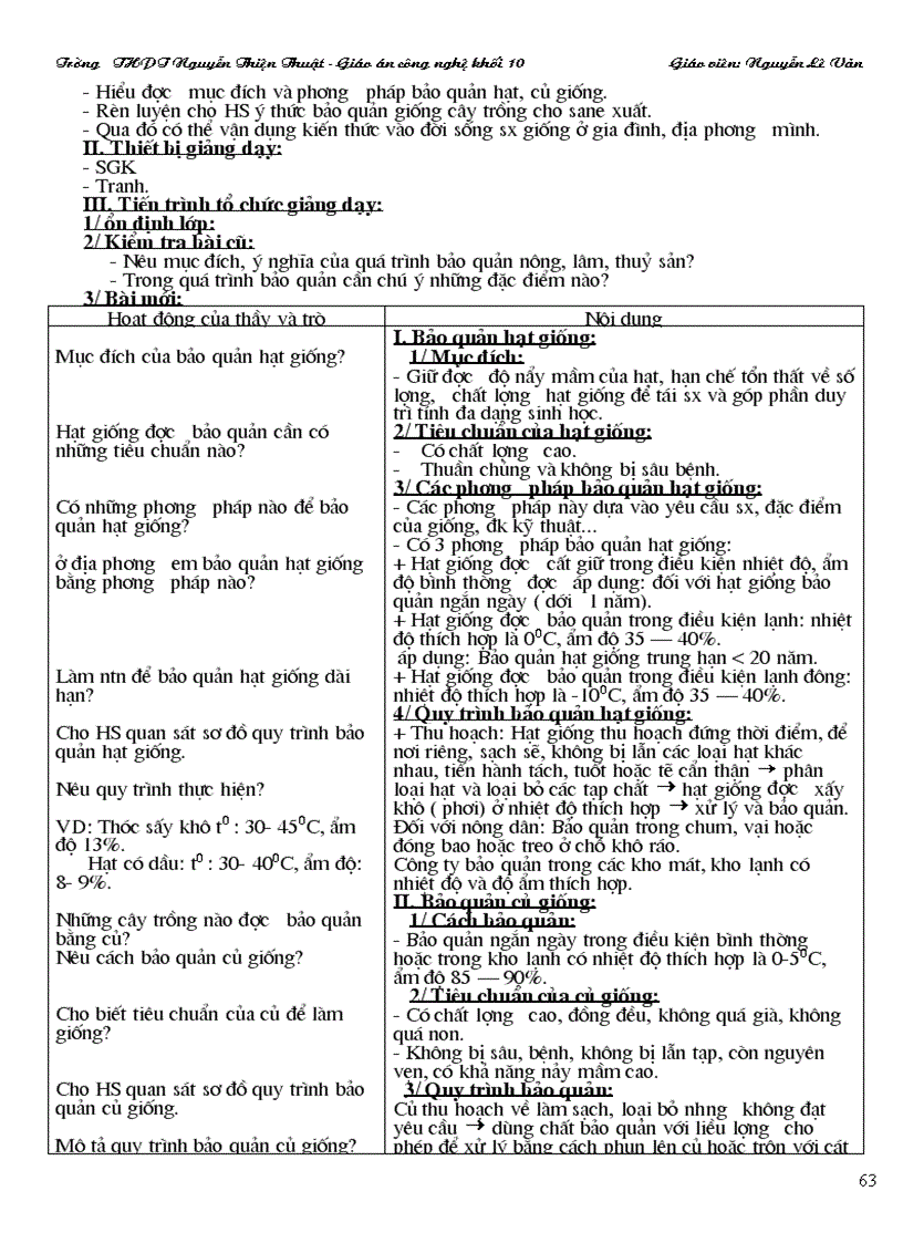 image for page Giao an cong nghe hay