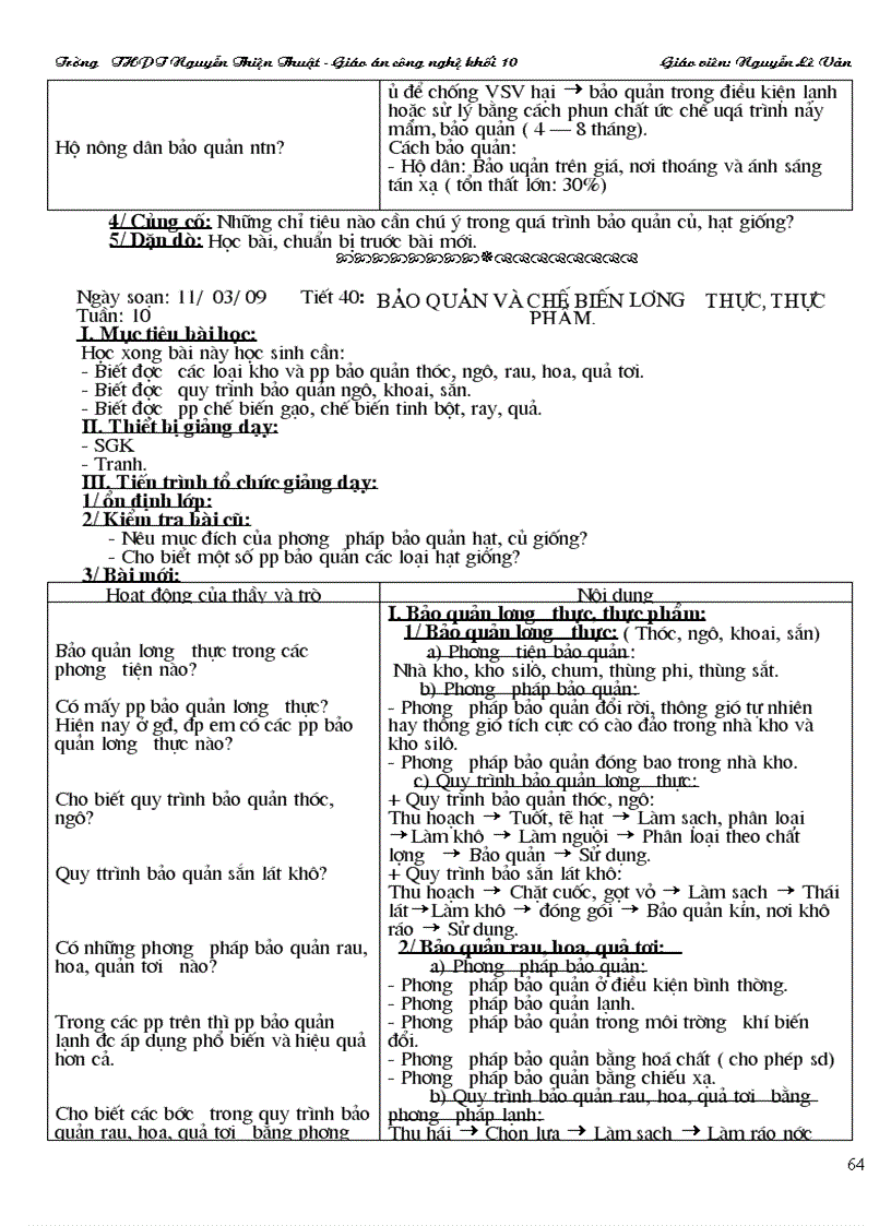 image for page Giao an cong nghe hay