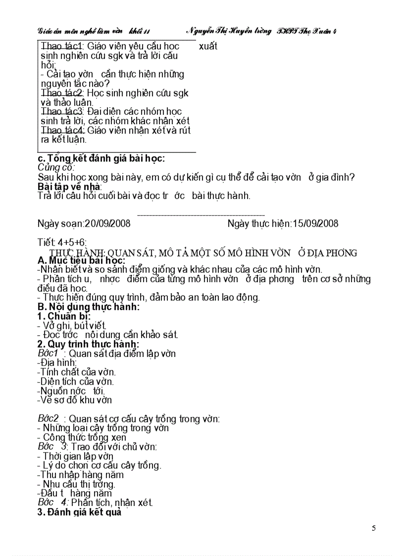 image for page Giáo án nghề làm vườn khối 11