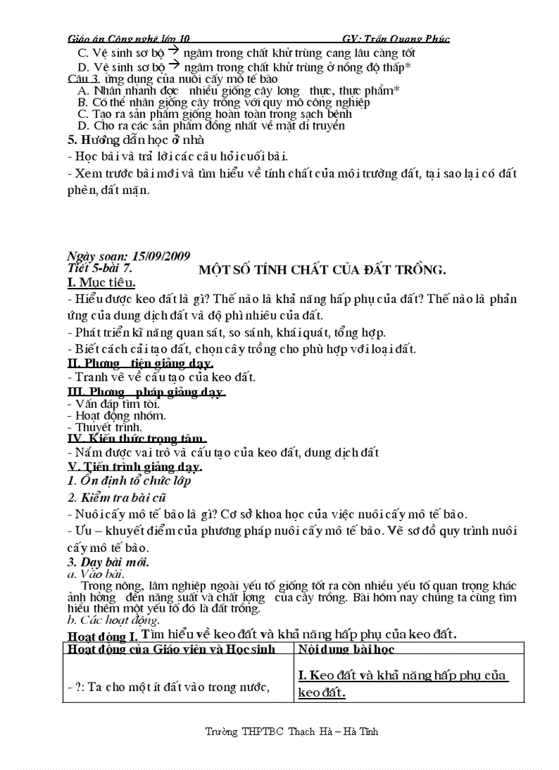 image for page Giáo án cn10 1