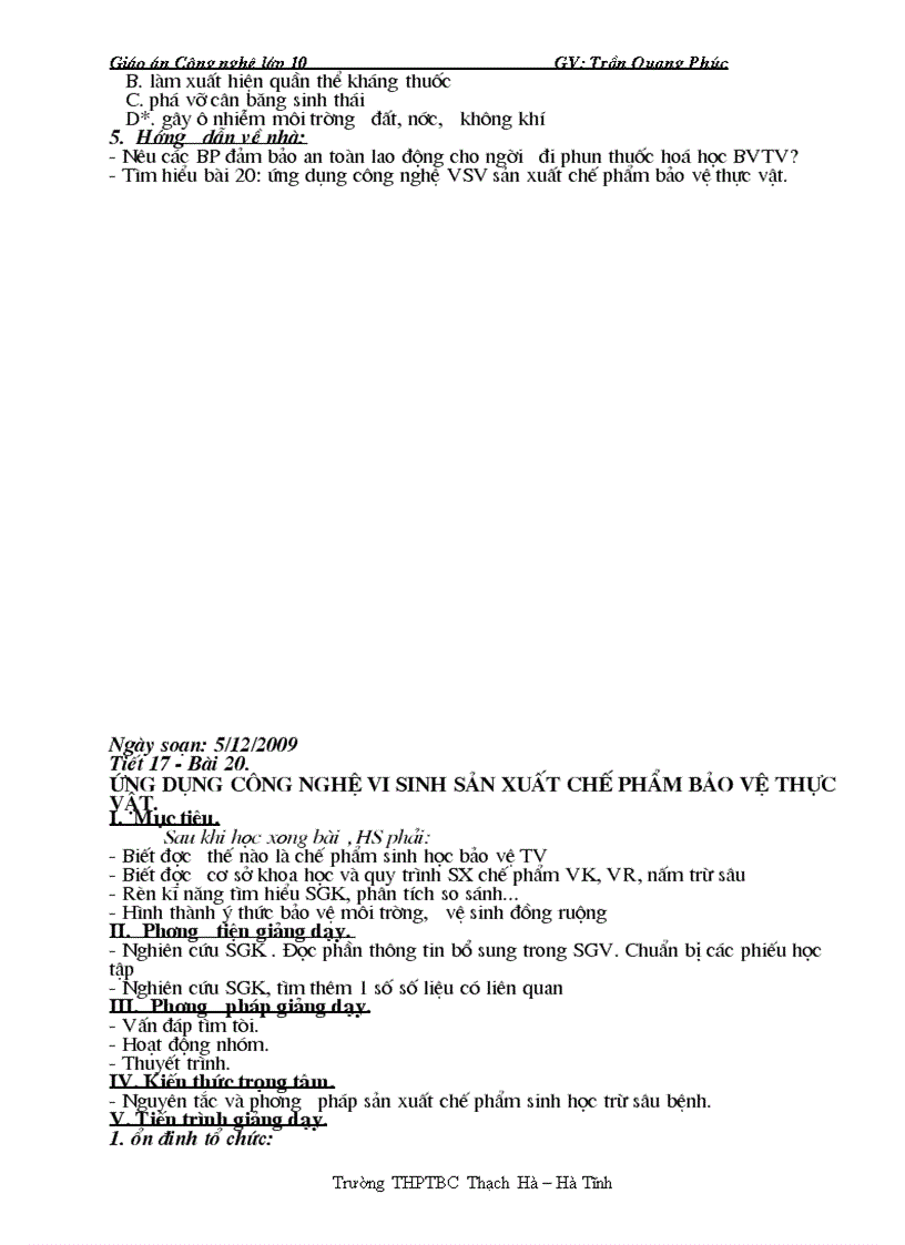 image for page Giáo án cn10 1