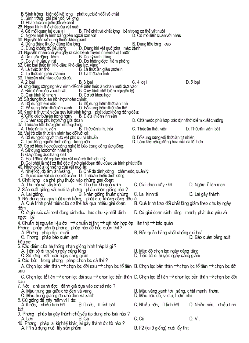 image for page Ngan hang cau hoi on tap mon cong nghe 10 cuc hay