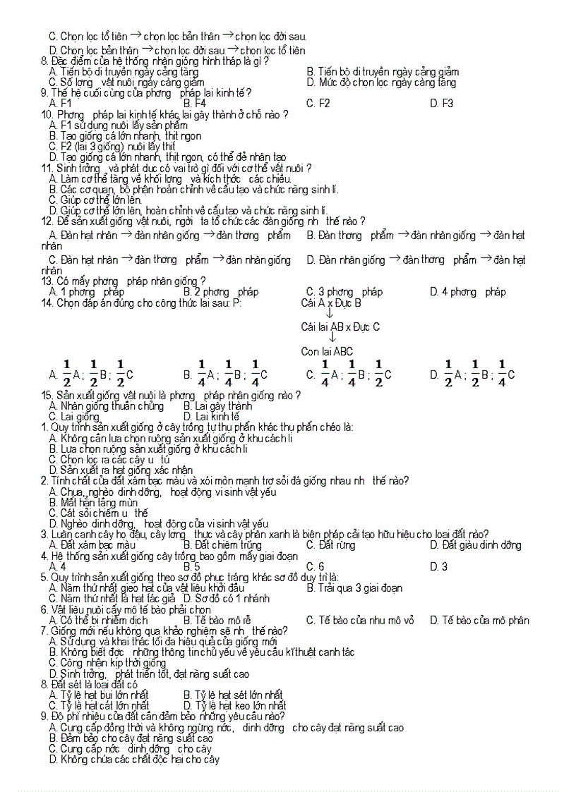 image for page Ngan hang cau hoi on tap mon cong nghe 10 cuc hay