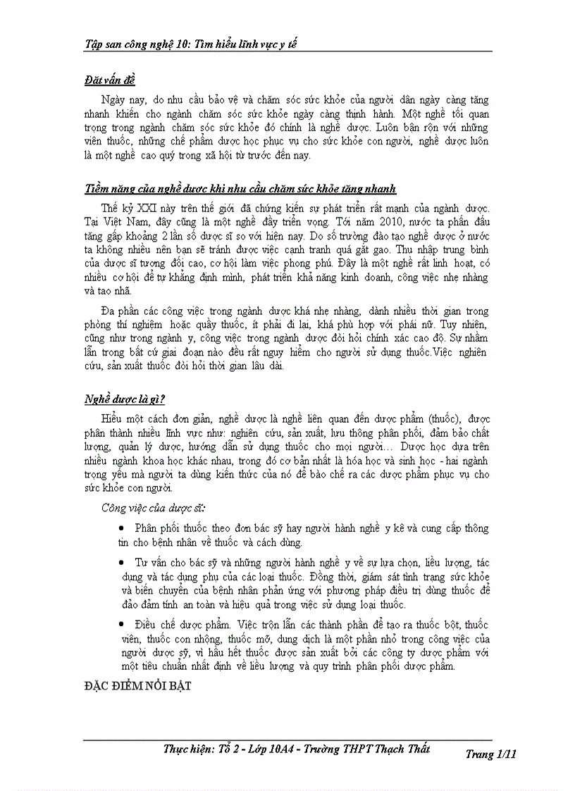 image for page Tập san tìm hiểu lĩnh vực y tế