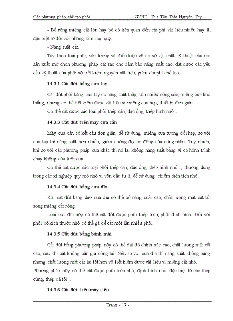 image for page Các phương pháp chế tạo phôi