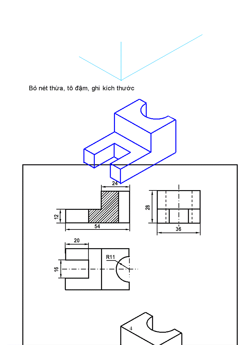 image for page Cách vẽ đề 4 bài thực hành tr 36