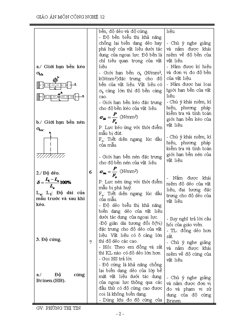 CÔNG NGHỆ 11 Tiết 19