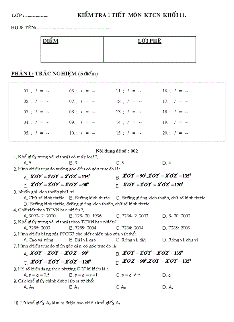 image for page De kiem tra 1 tiet mon cong nghe 11 hk 1
