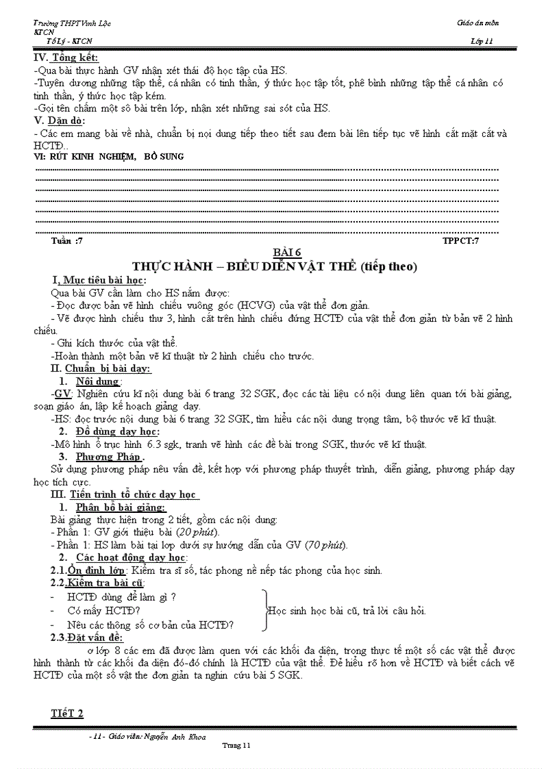 image for page Giao an cn 11 da sua theo chuan ktkn