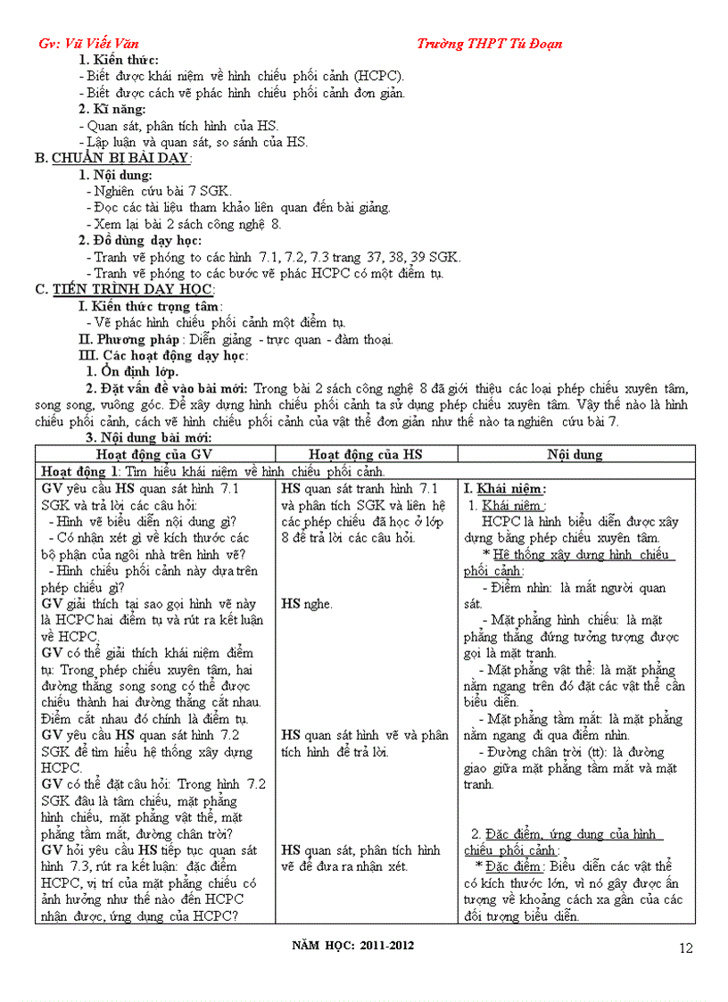 image for page Giáo án công nghệ 11 Đã tách từng tiết