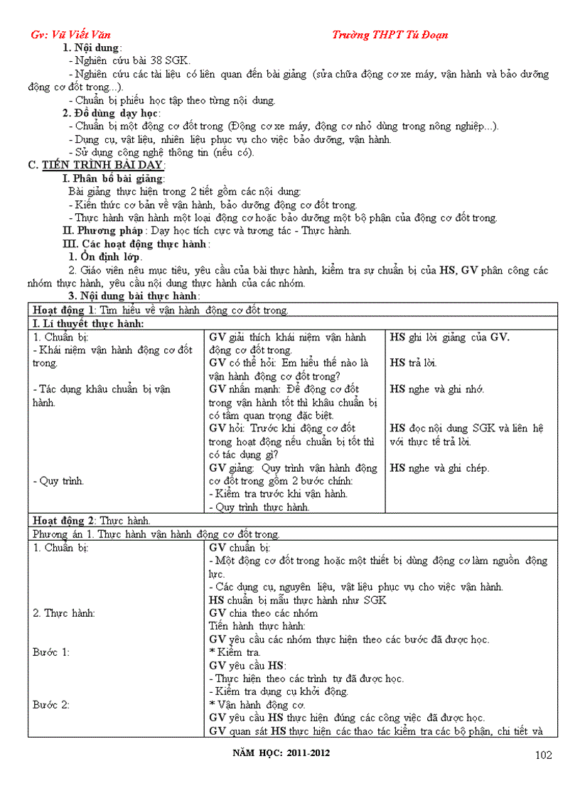 image for page Giáo án công nghệ 11 Đã tách từng tiết