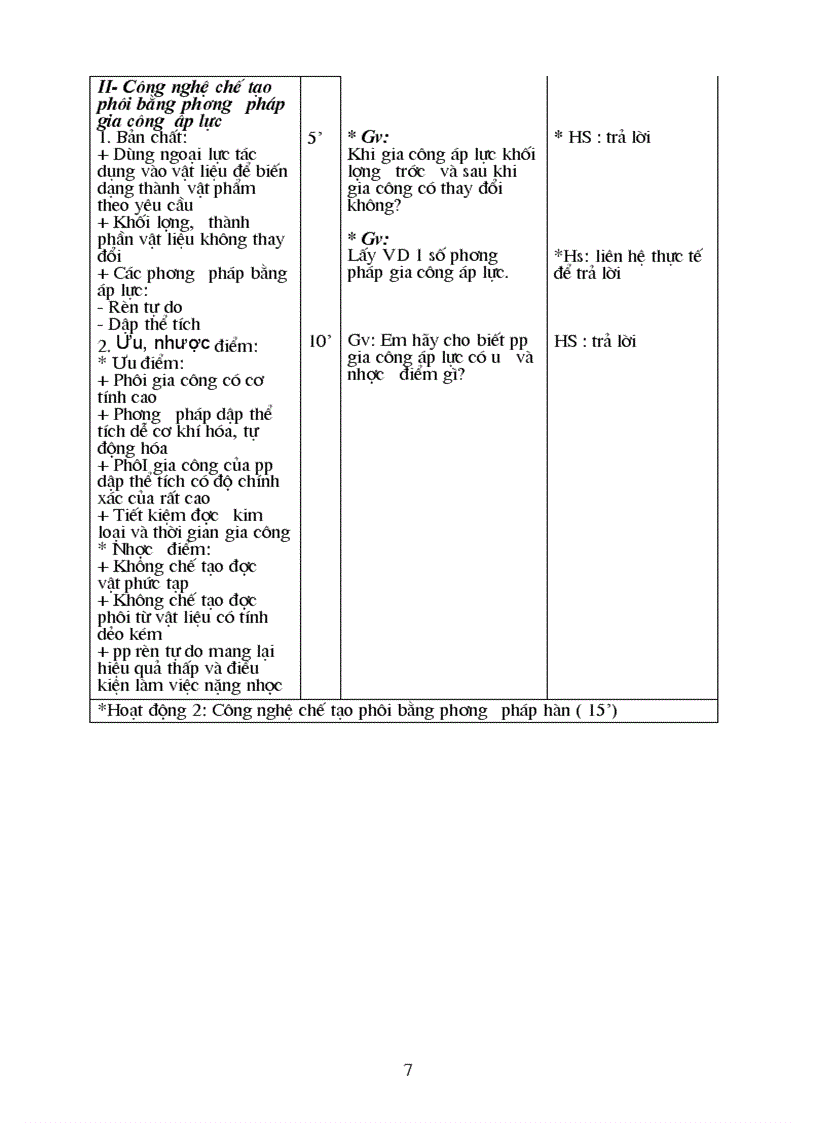 image for page Giáo án công nghệ 11 kì ii mẫu mới