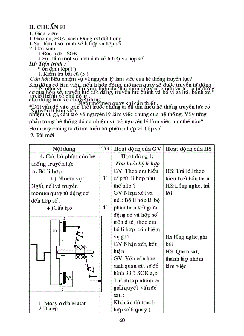 image for page Giáo án công nghệ 11 kì ii mẫu mới
