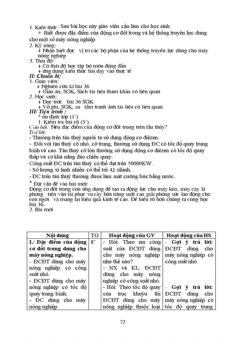 image for page Giáo án công nghệ 11 kì ii mẫu mới