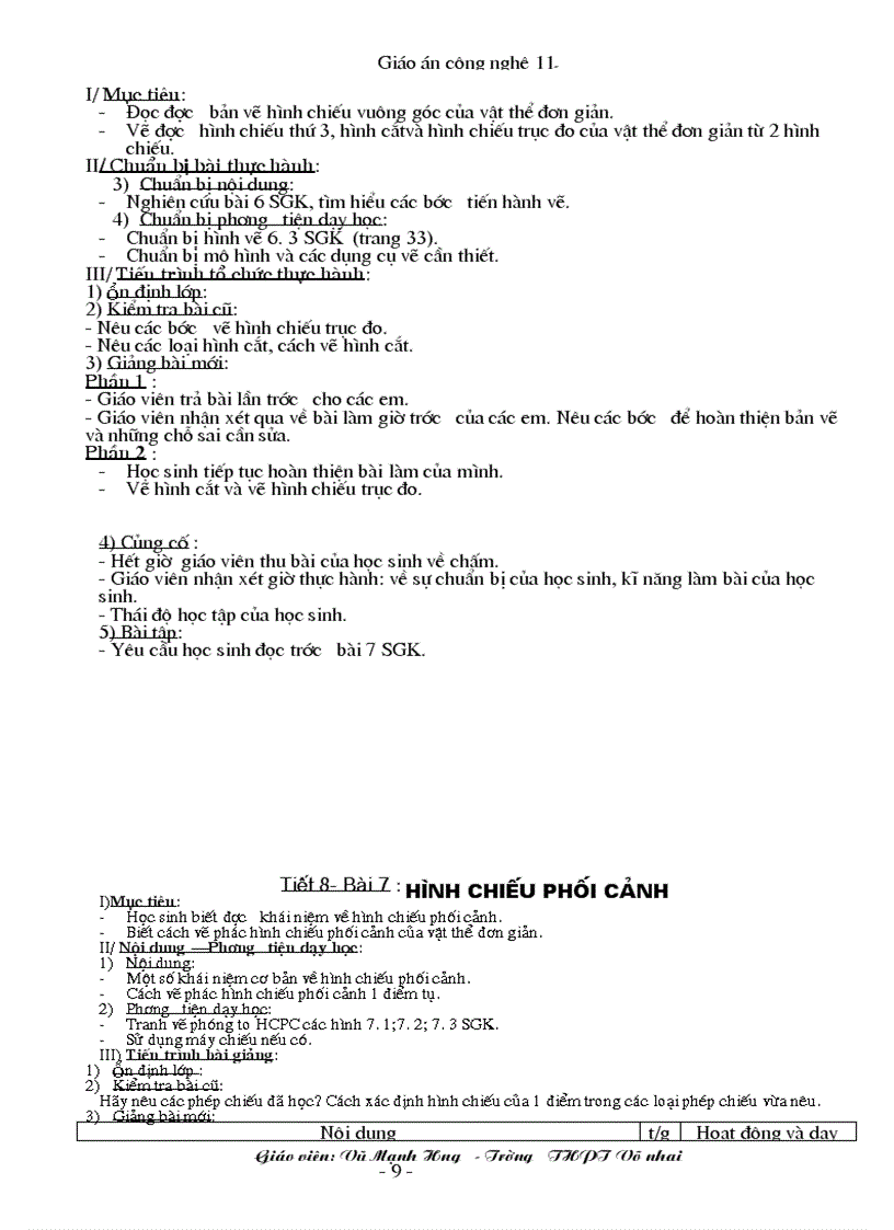 image for page Giao an toan tâp 11 Rât hay