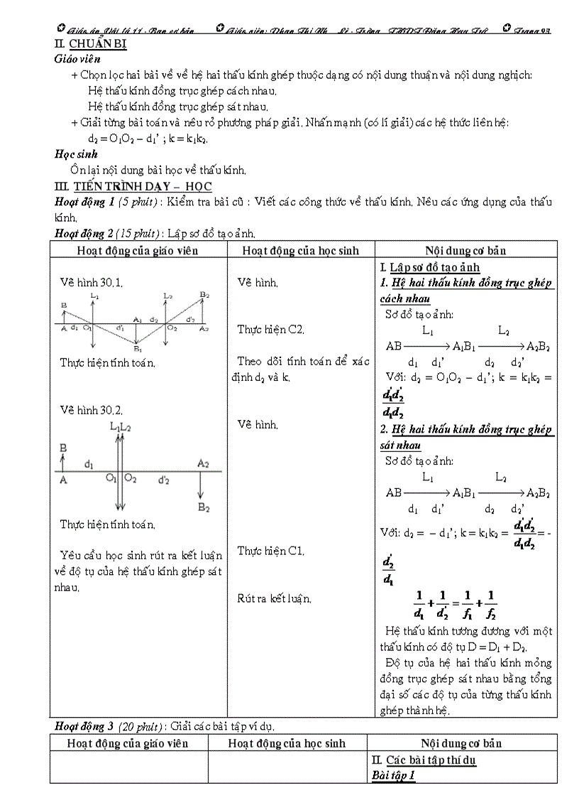 image for page Giáo án vật lý 11 học kỳ i