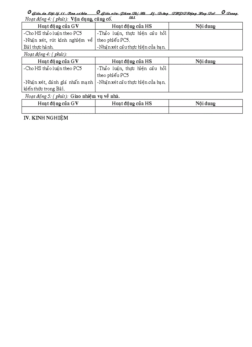 image for page Giáo án vật lý 11 học kỳ i