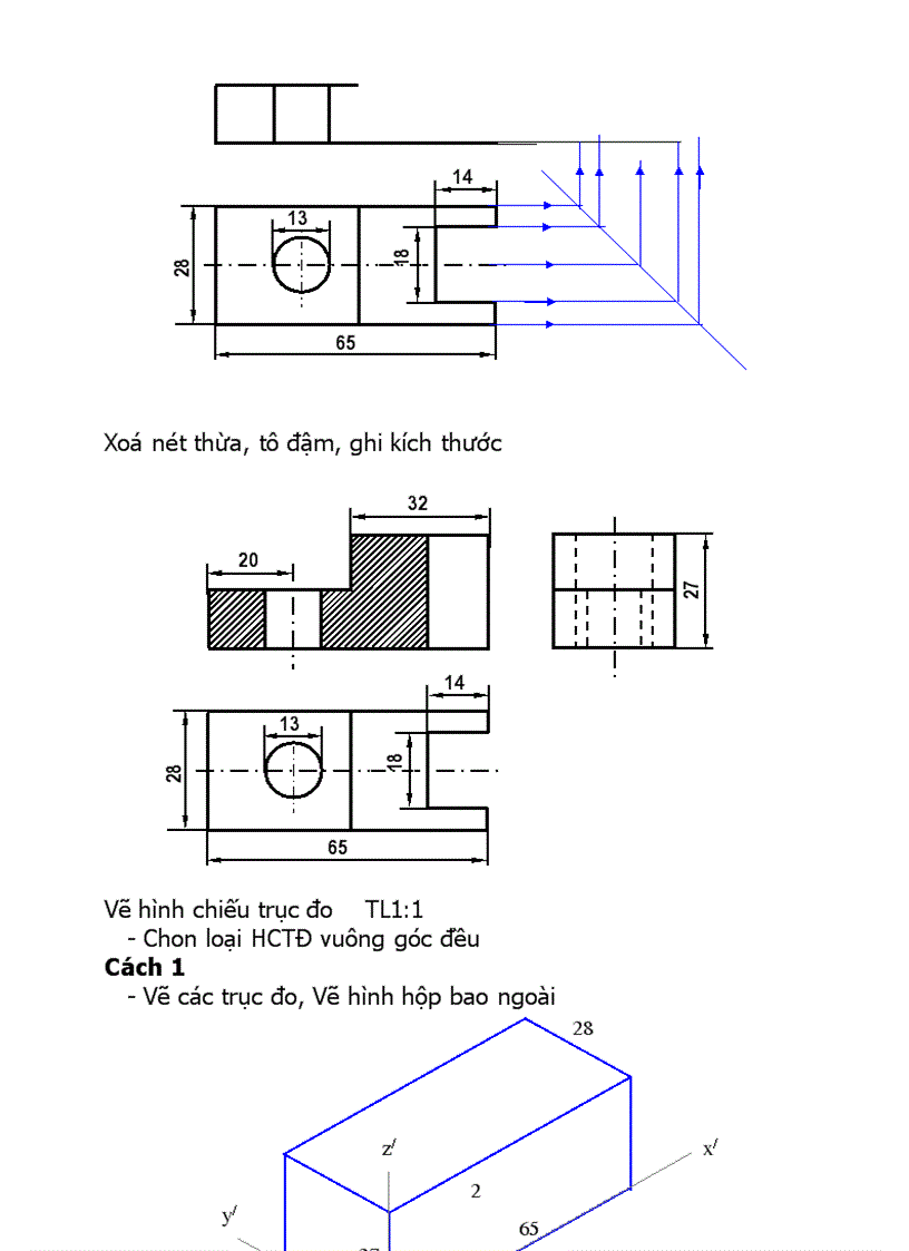 Hướng dẫn HS làm bài thực hành tr36 đề1