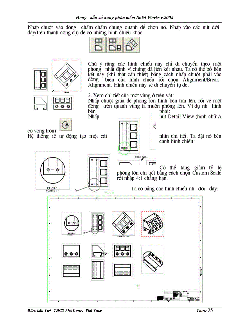 image for page Hướng dẫn Sử dụng SolidWord v 2004 vẽ vật thể 3 chiều