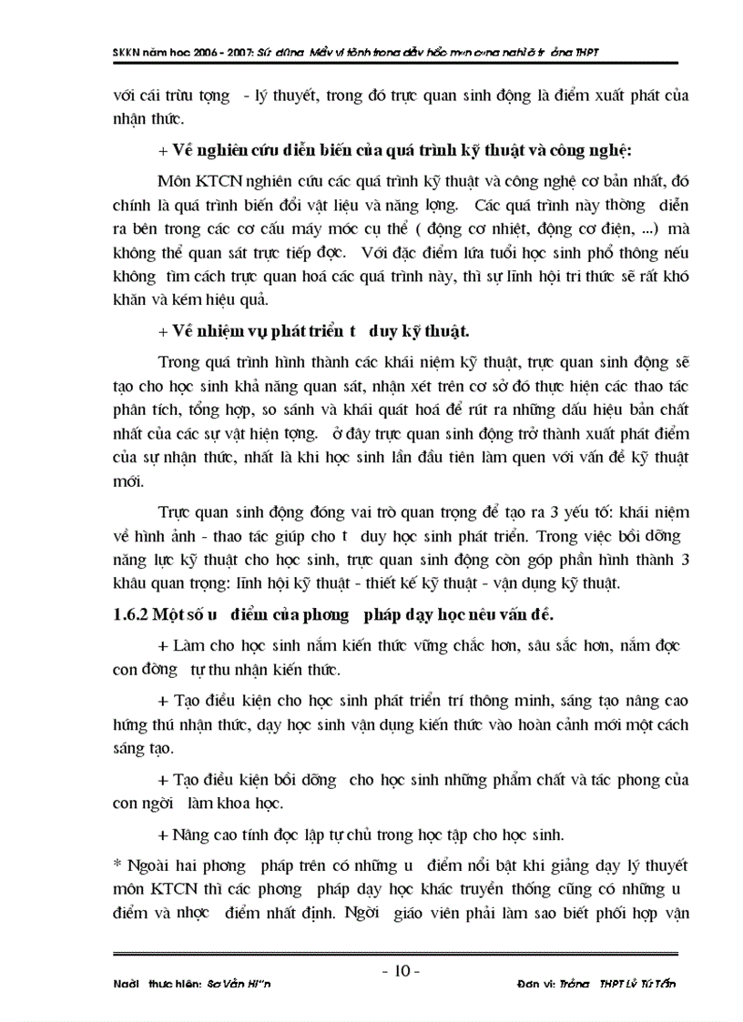 image for page SKKN Ứng dụng CNTT trong dạy học môn CN 11