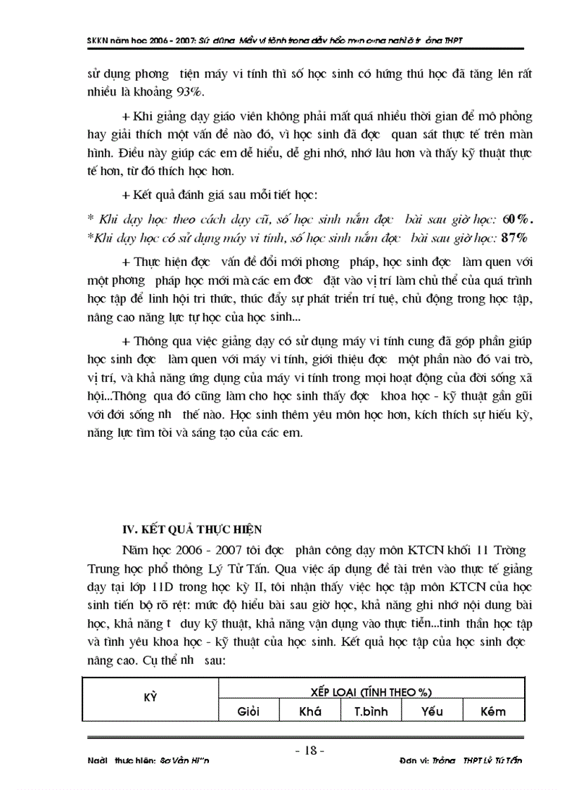 image for page SKKN Ứng dụng CNTT trong dạy học môn CN 11