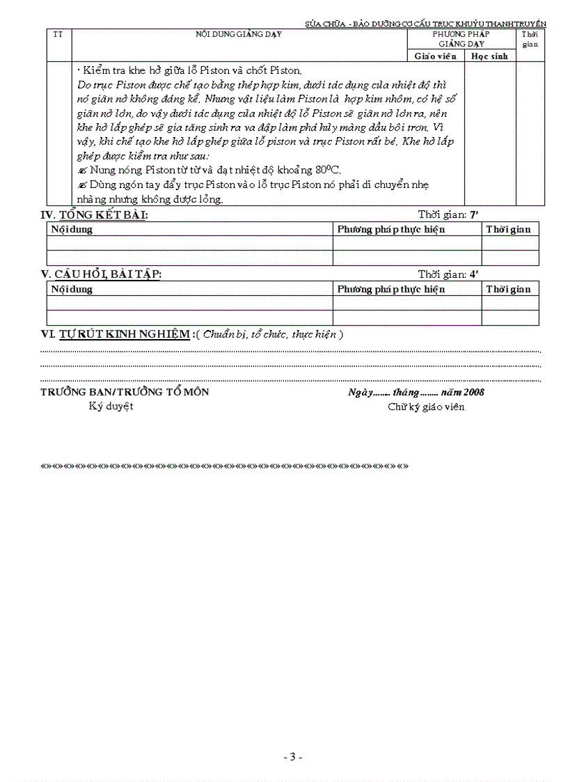 image for page Sửa chữa piston