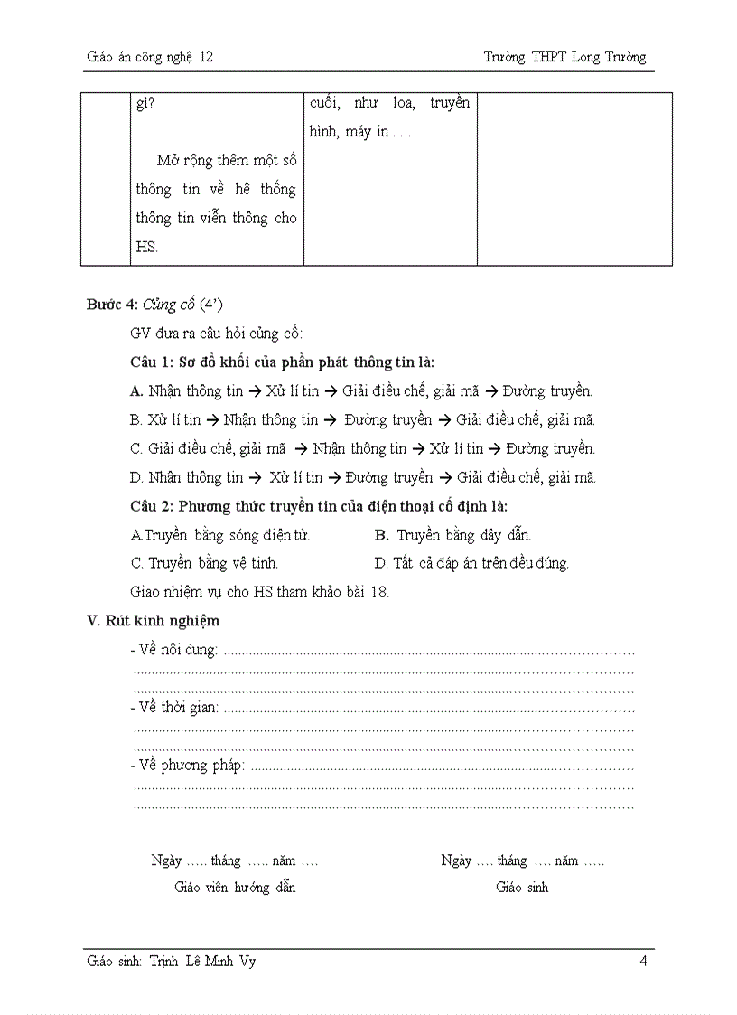 image for page Bai 17 Hệ thống TT và VT