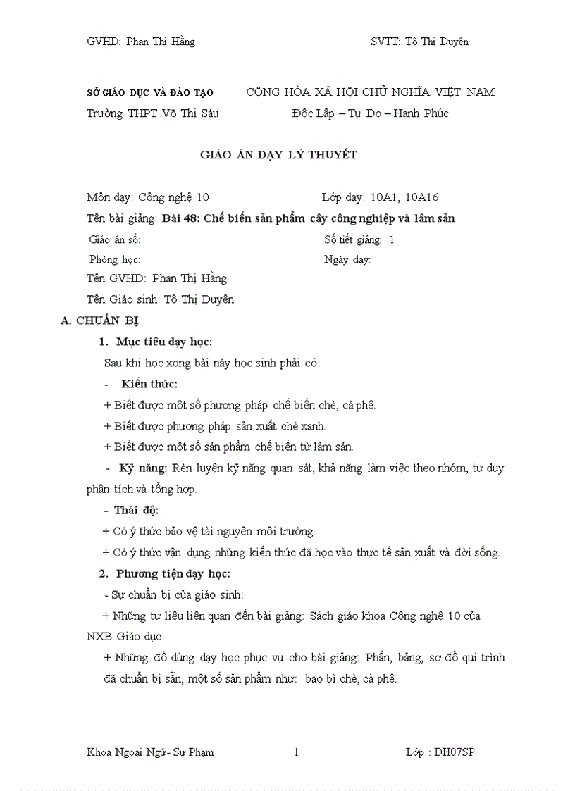 image for page Bài 48 công nghệ 10