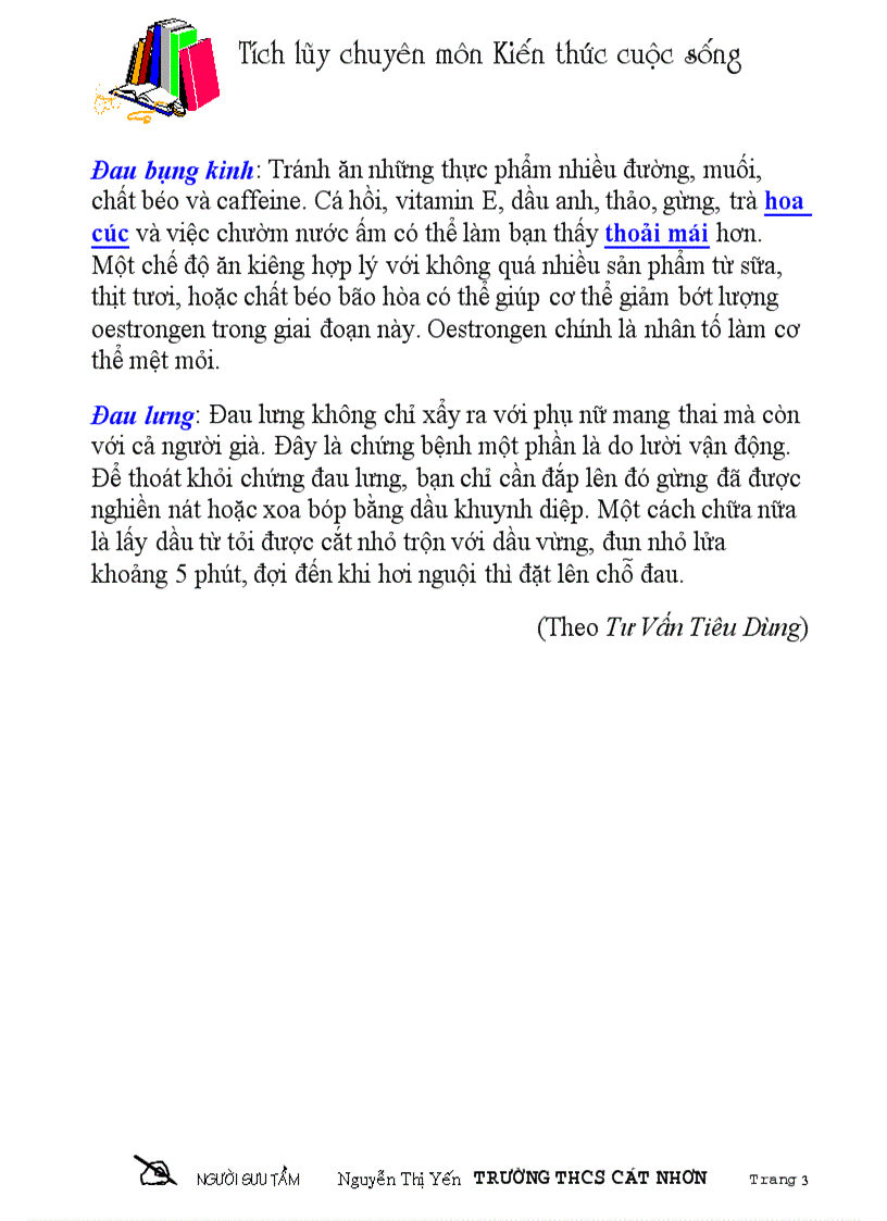 image for page Bài thuốc chữa bệnh đau bụng kinh của phụ nữ