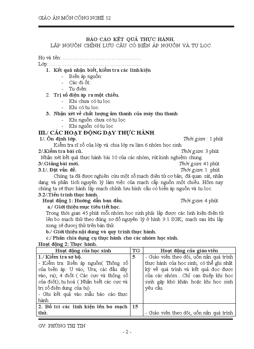 image for page CÔNG NGHỆ 12 Tiết 10