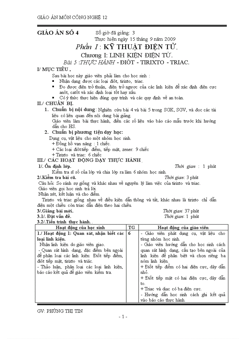 image for page CÔNG NGHỆ 12 Tiết 4