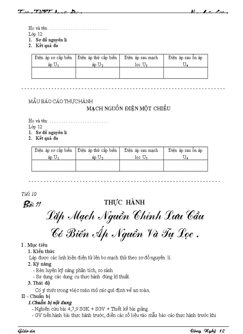 image for page Giáo án CN12 Bài 10 13